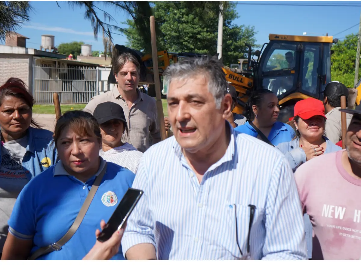 Nediani visitó el avance del operativo de mejoramiento integral del barrio San Fernando